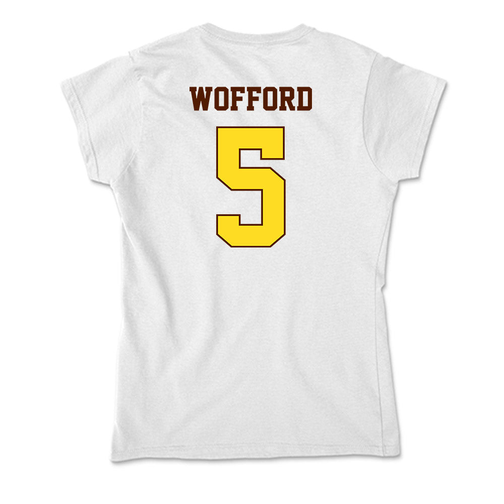 Western Michigan - NCAA Football : Aaron Wofford - Soft Style Women’s T-Shirt-1