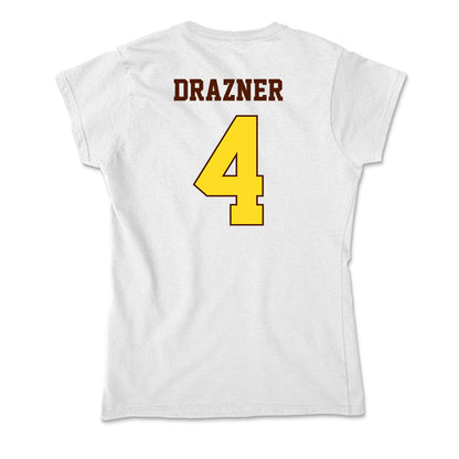 Western Michigan - NCAA Men's Ice Hockey : Robby Drazner - Soft Style Women’s T-Shirt-1