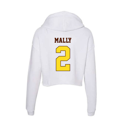 Western Michigan - NCAA Baseball : Tanner Mally - Women's Crop Fleece Hoodie-1