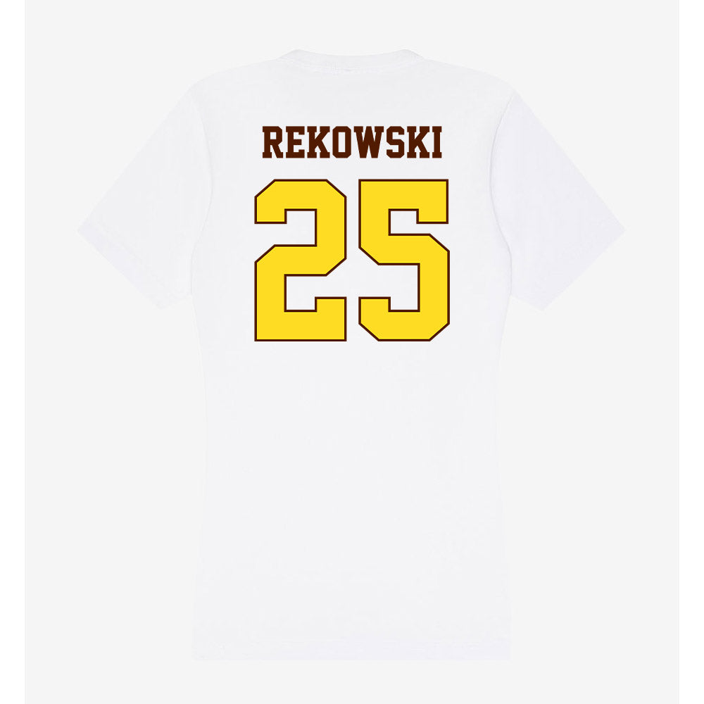 Western Michigan - NCAA Women's Basketball : Sarah Rekowski - Women's V-Neck T-Shirt-1