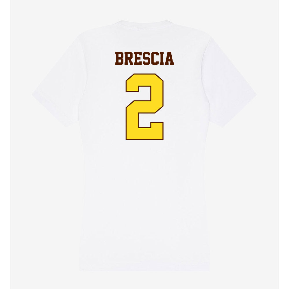 Western Michigan - NCAA Football : Michael Brescia - Women's V-Neck T-Shirt-1