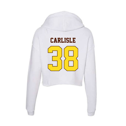 Western Michigan - NCAA Baseball : Sam Carlisle - Women's Crop Fleece Hoodie-1