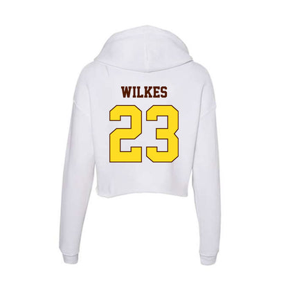 Western Michigan - NCAA Women's Basketball : Ariana Wilkes - Women's Crop Fleece Hoodie-1