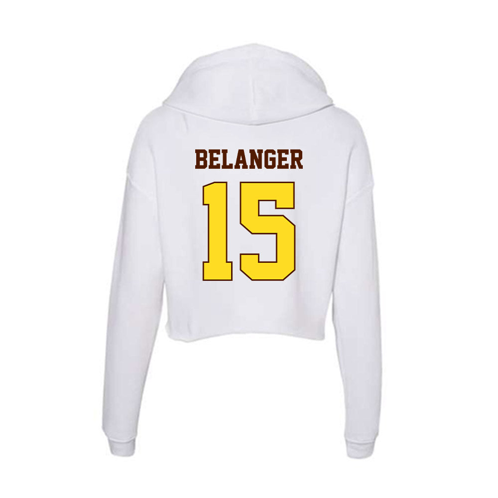 Western Michigan - NCAA Men's Soccer : Stephen Belanger - Women's Crop Fleece Hoodie-1
