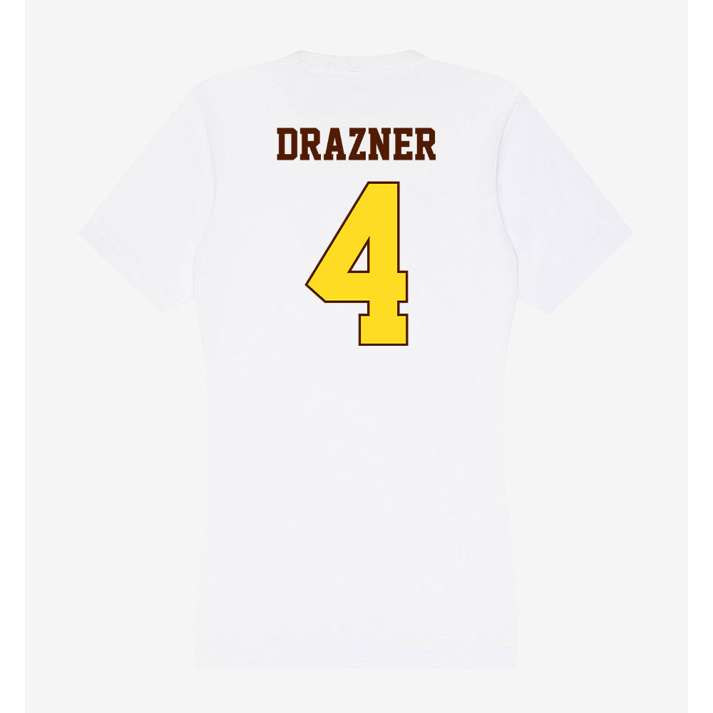 Western Michigan - NCAA Men's Ice Hockey : Robby Drazner - Women's V-Neck T-Shirt-1