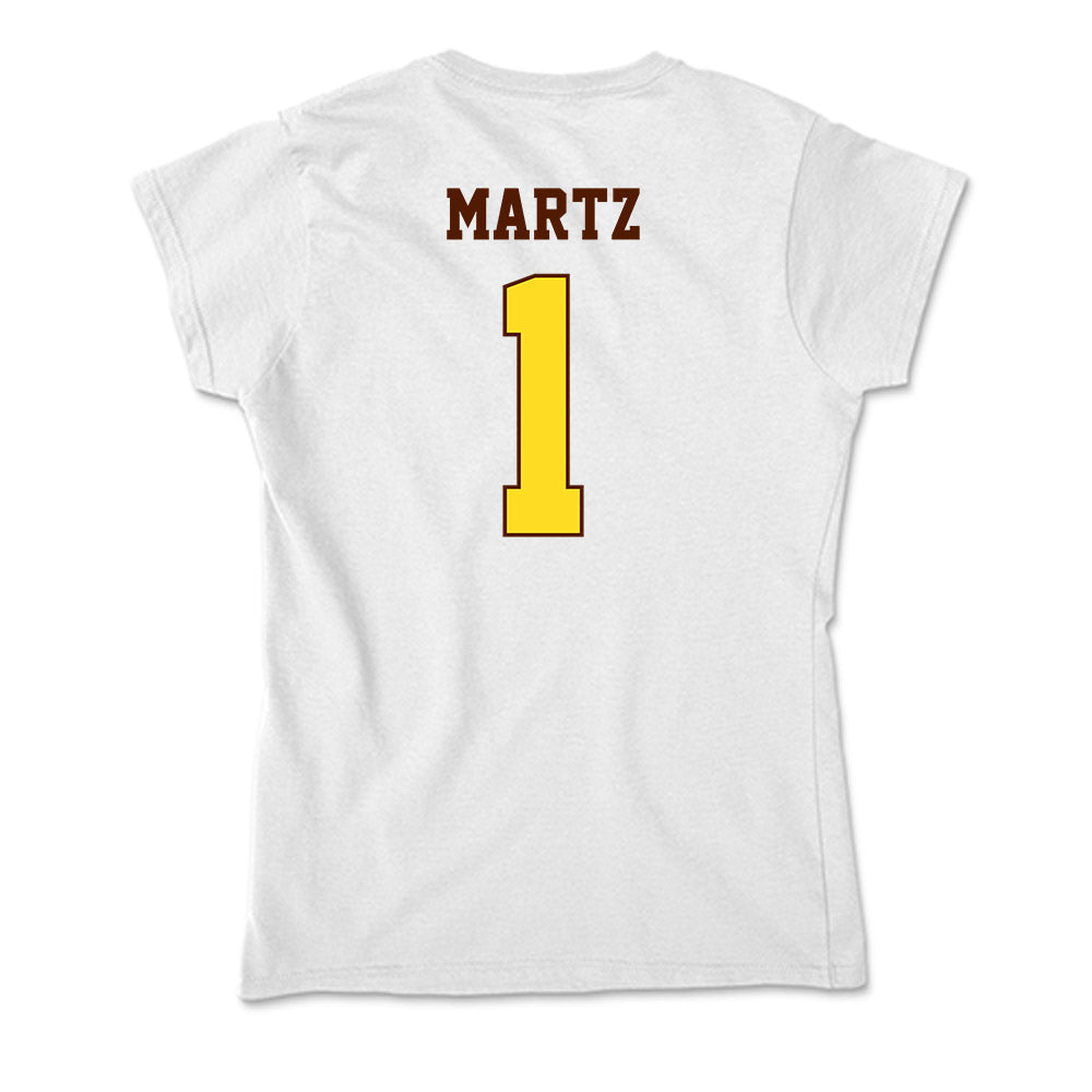 Western Michigan - NCAA Softball : Corinne Martz - Soft Style Women’s T-Shirt-1