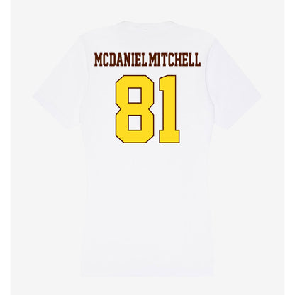 Western Michigan - NCAA Football : Earnest McDaniel-Mitchell - Women's V-Neck T-Shirt-1