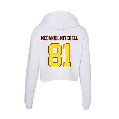 Western Michigan - NCAA Football : Earnest McDaniel-Mitchell - Women's Crop Fleece Hoodie-1