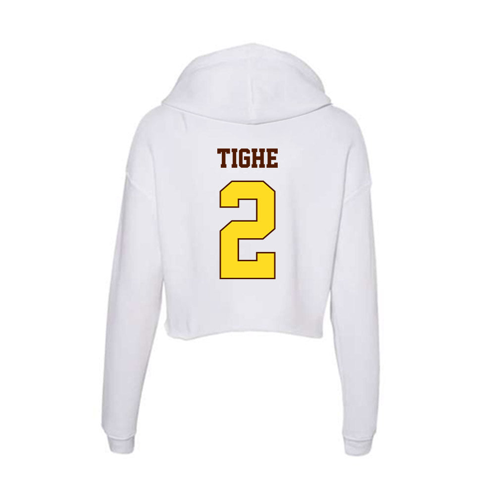 Western Michigan - NCAA Softball : Caitlin Tighe - Women's Crop Fleece Hoodie-1