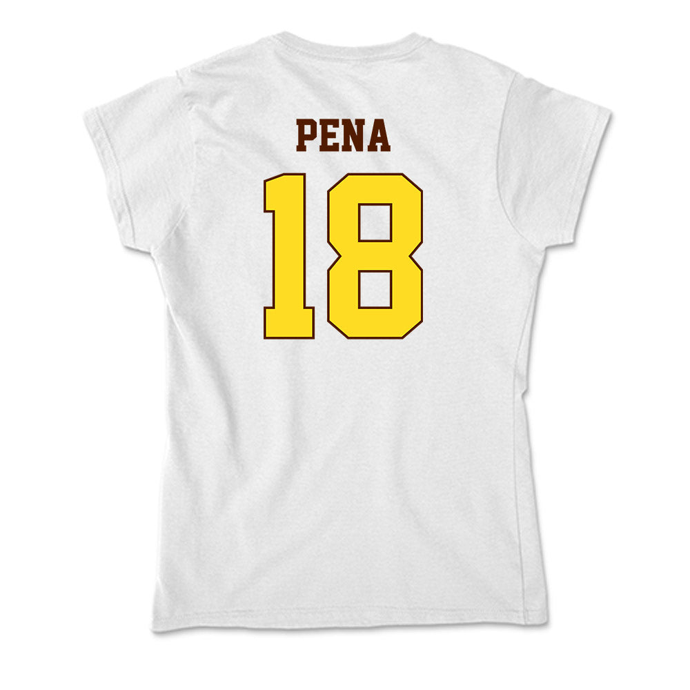Western Michigan - NCAA Baseball : Diego Pena - Soft Style Women’s T-Shirt-1