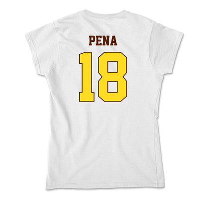 Western Michigan - NCAA Baseball : Diego Pena - Soft Style Women’s T-Shirt-1