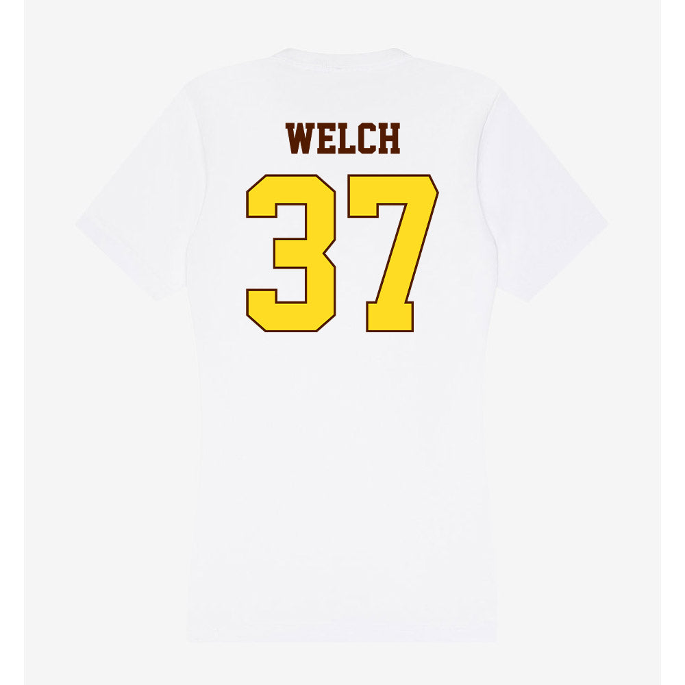 Western Michigan - NCAA Football : Gabe Welch - Women's V-Neck T-Shirt-1