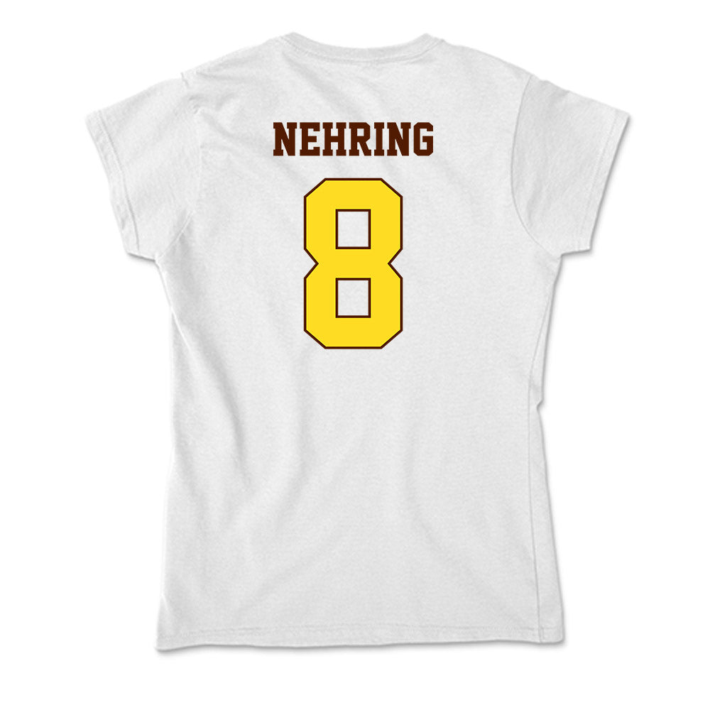 Western Michigan - NCAA Men's Ice Hockey : Zach Nehring - Soft Style Women’s T-Shirt-1