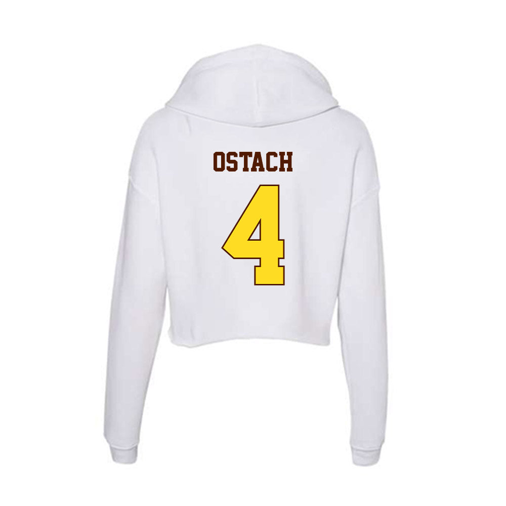 Western Michigan - NCAA Softball : Parker Ostach - Women's Crop Fleece Hoodie-1