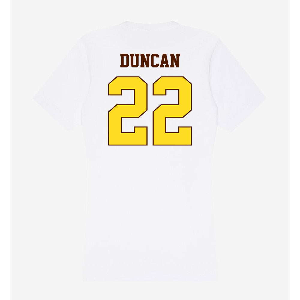 Western Michigan - NCAA Softball : Bella Duncan - Women's V-Neck T-Shirt-1