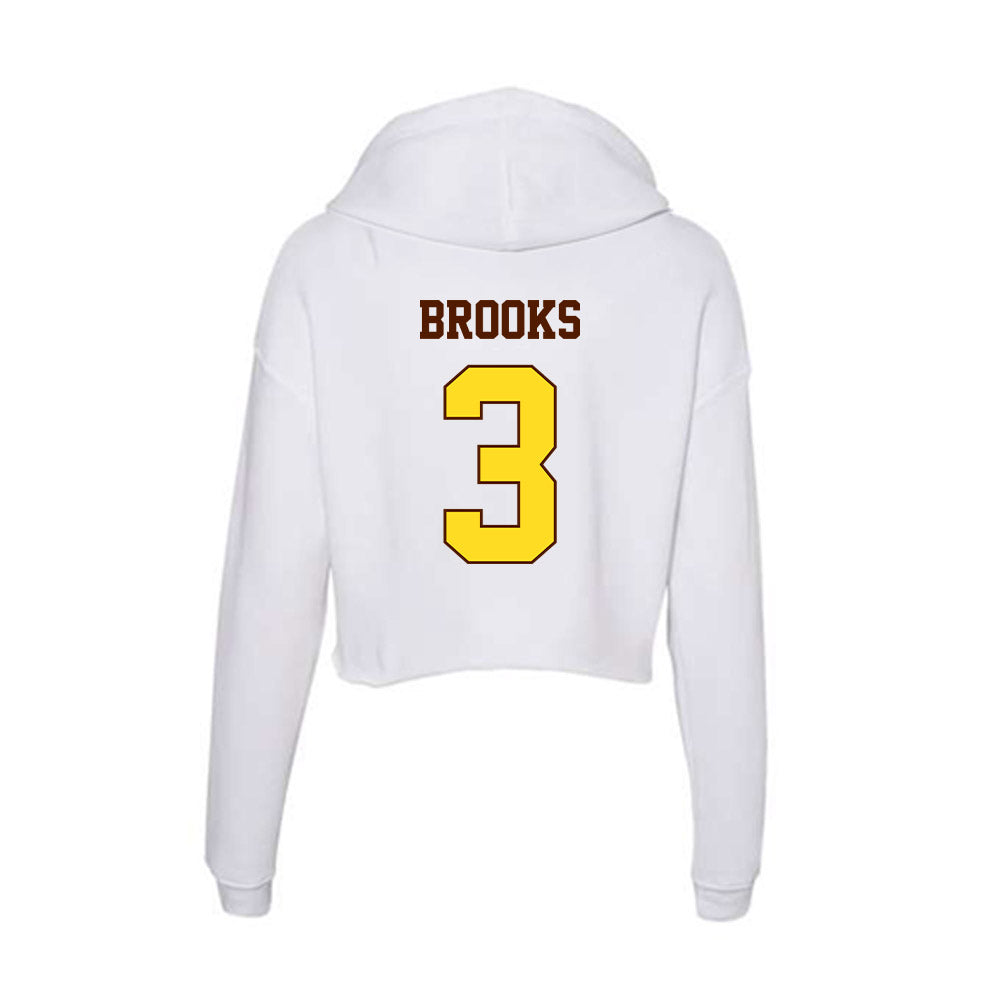 Western Michigan - NCAA Football : Baylin Brooks - Women's Crop Fleece Hoodie-1