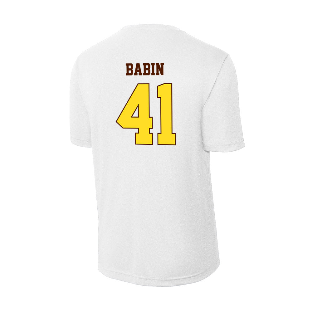 Western Michigan - NCAA Football : Maddux Babin - Activewear T-Shirt-1