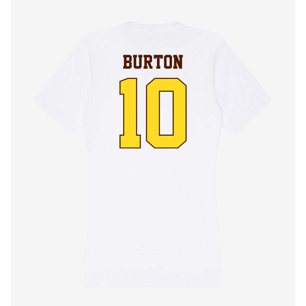 Western Michigan - NCAA Men's Basketball : Max Burton - Women's V-Neck T-Shirt-1