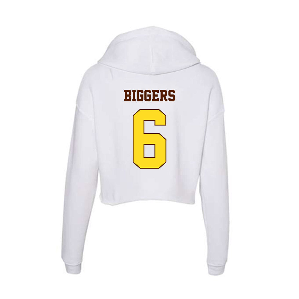 Western Michigan - NCAA Men's Soccer : Liam Biggers - Women's Crop Fleece Hoodie-1