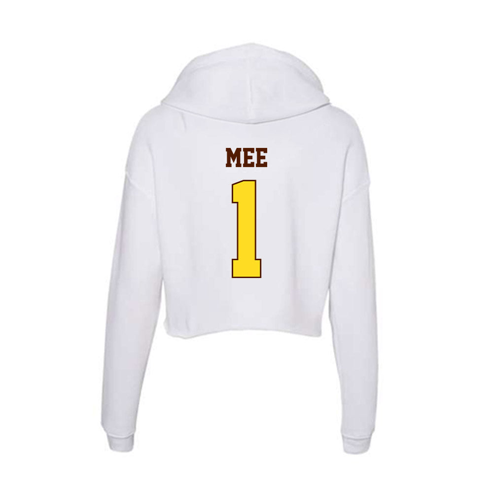 Western Michigan - NCAA Baseball : Grady Mee - Women's Crop Fleece Hoodie-1