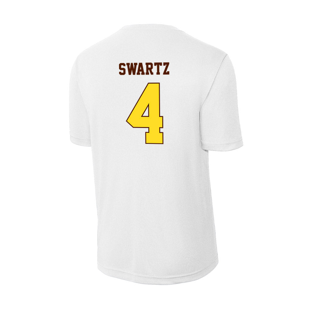 Western Michigan - NCAA Men's Basketball : Brady Swartz - Activewear T-Shirt-1