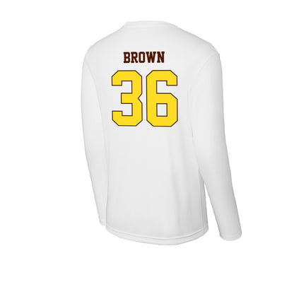 Western Michigan - NCAA Football : Freddy Brown - Activewear Long Sleeve T-Shirt-1