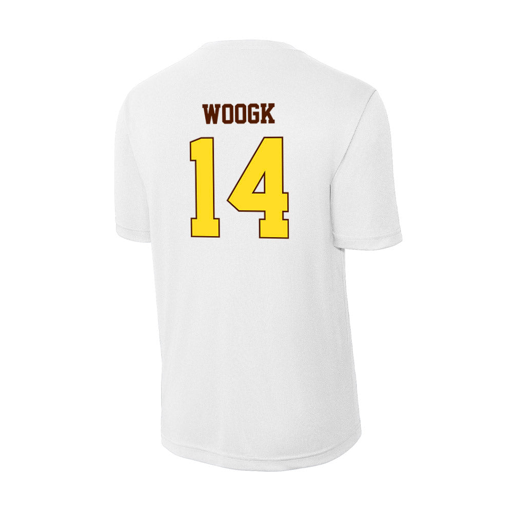 Western Michigan - NCAA Men's Ice Hockey : Colby Woogk - Activewear T-Shirt-1