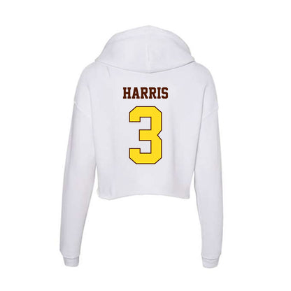 Western Michigan - NCAA Baseball : Julian Harris - Women's Crop Fleece Hoodie-1