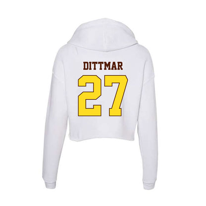 Western Michigan - NCAA Softball : Riley Dittmar - Women's Crop Fleece Hoodie-1