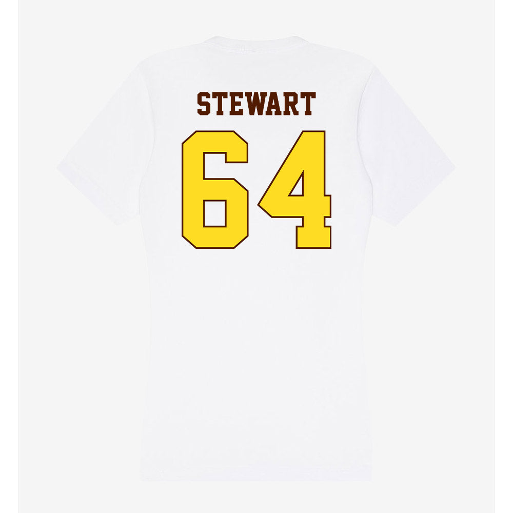 Western Michigan - NCAA Football : Race Stewart - Women's V-Neck T-Shirt-1