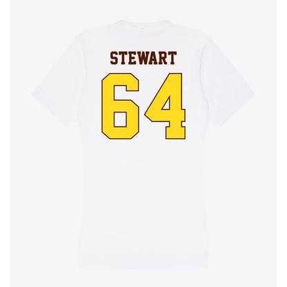 Western Michigan - NCAA Football : Race Stewart - Women's V-Neck T-Shirt-1