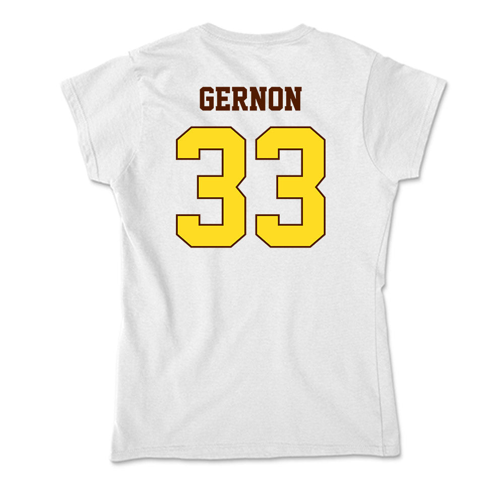 Western Michigan - NCAA Baseball : Jake Gernon - Soft Style Women’s T-Shirt-1