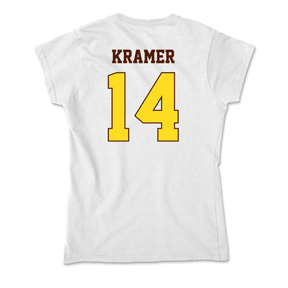 Western Michigan - NCAA Men's Ice Hockey : Brian Kramer - Soft Style Women’s T-Shirt-1