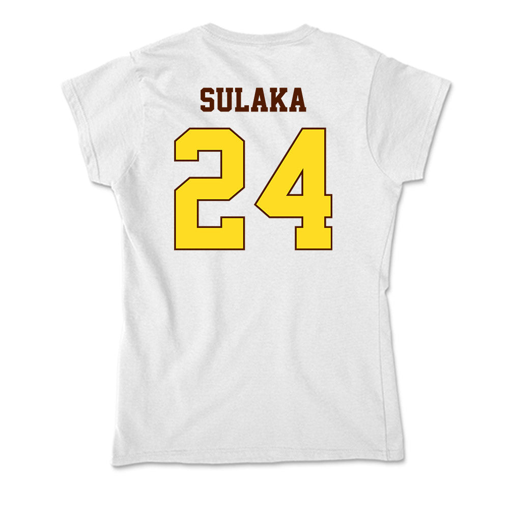 Western Michigan - NCAA Men's Basketball : Michael Sulaka - Soft Style Women’s T-Shirt-1