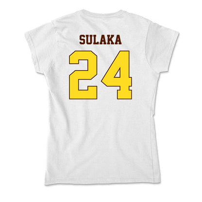 Western Michigan - NCAA Men's Basketball : Michael Sulaka - Soft Style Women’s T-Shirt-1