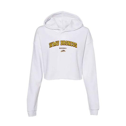 Western Michigan - NCAA Baseball : Jake Gernon - Women's Crop Fleece Hoodie-0
