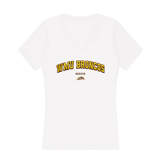 Western Michigan - NCAA Men's Soccer : Adrian Jogerst - Women's V-Neck T-Shirt-0