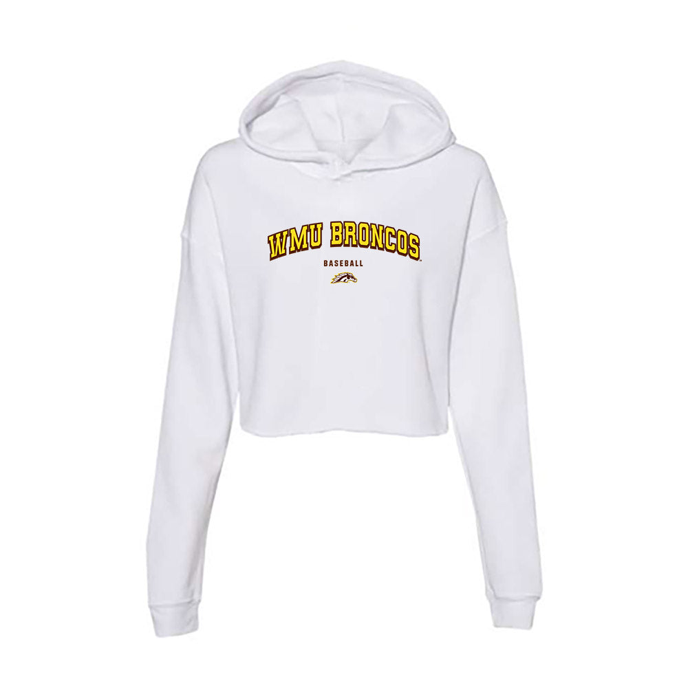 Western Michigan - NCAA Baseball : Julian Harris - Women's Crop Fleece Hoodie-0