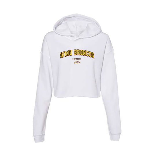 Western Michigan - NCAA Softball : Alysa Del Val - Women's Crop Fleece Hoodie-0