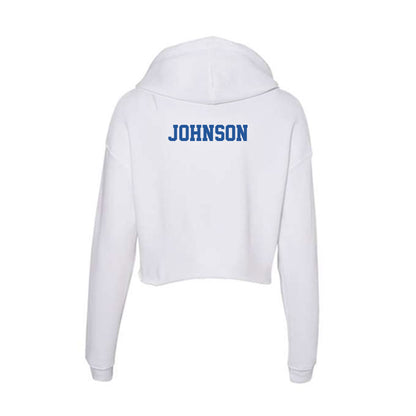 Hampton - NCAA Women's Track & Field : Kenidi Johnson - Women's Crop Fleece Hoodie-1