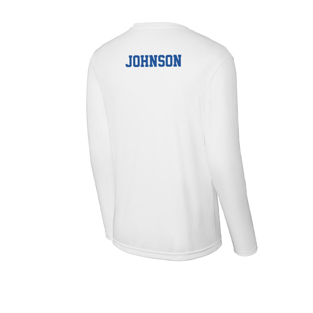 Hampton - NCAA Women's Track & Field : Kenidi Johnson - Activewear Long Sleeve T-Shirt-1