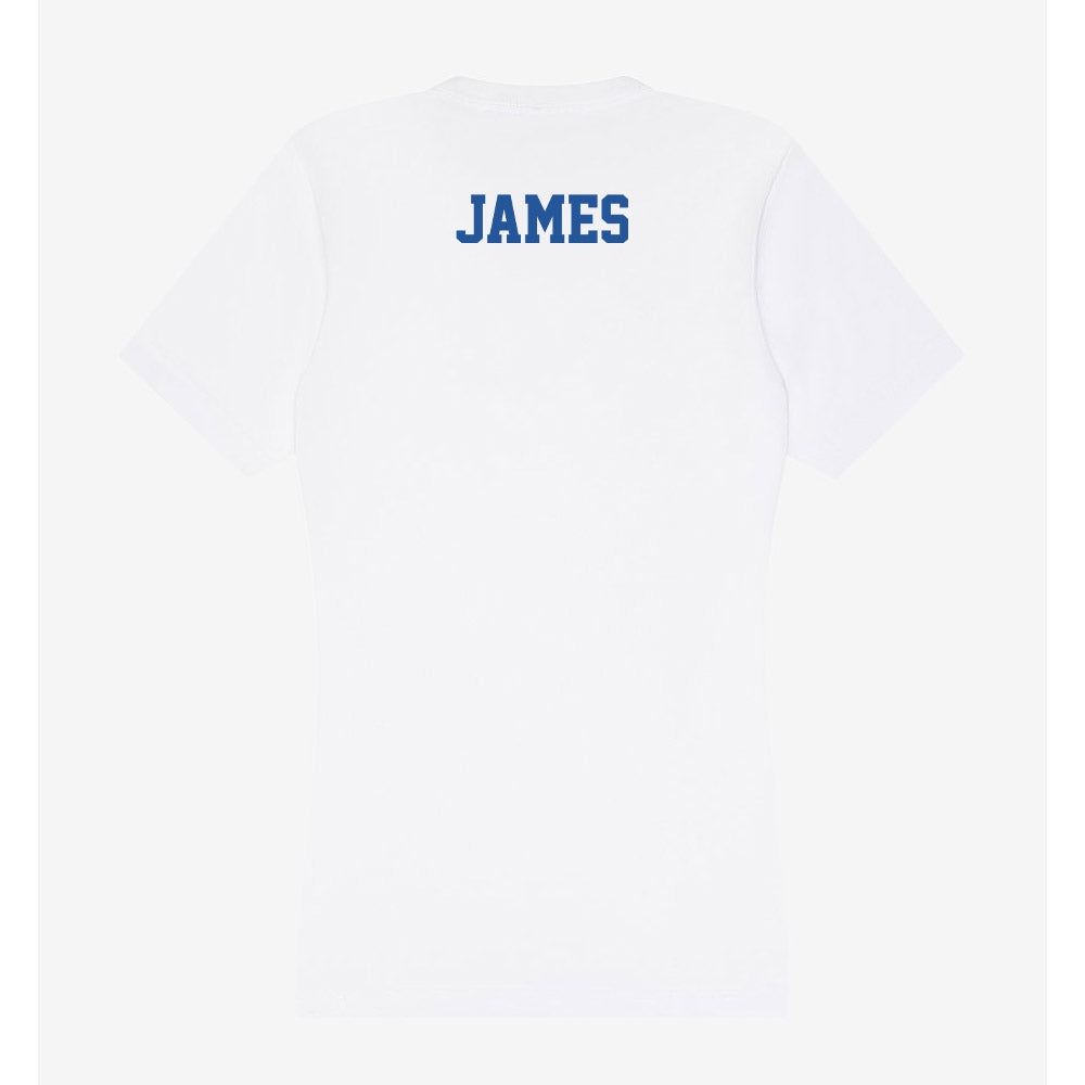 Hampton - NCAA Women's Track & Field : Danielle James - Women's V-Neck T-Shirt-1