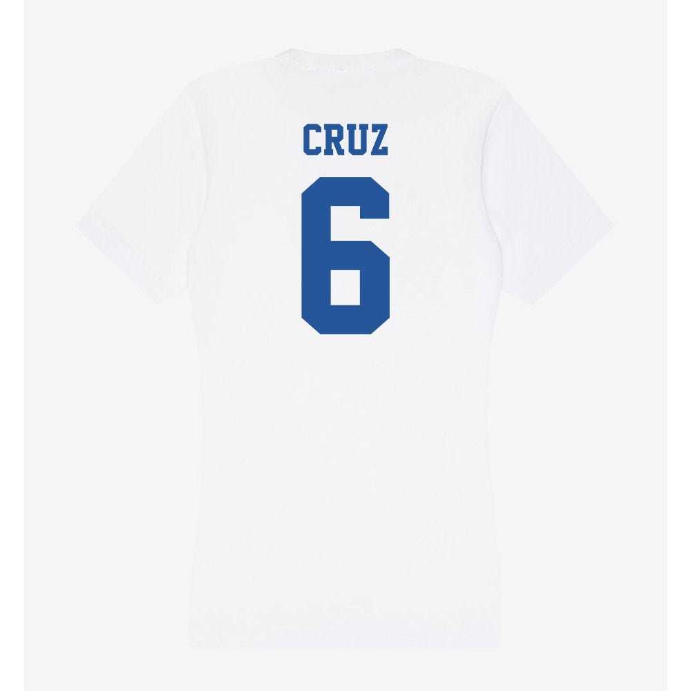 Hampton - NCAA Football : Antonio Cruz - Women's V-Neck T-Shirt-1