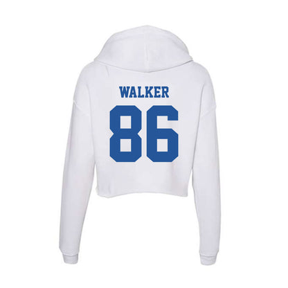 Hampton - NCAA Football : Jalen Walker - Women's Crop Fleece Hoodie-1