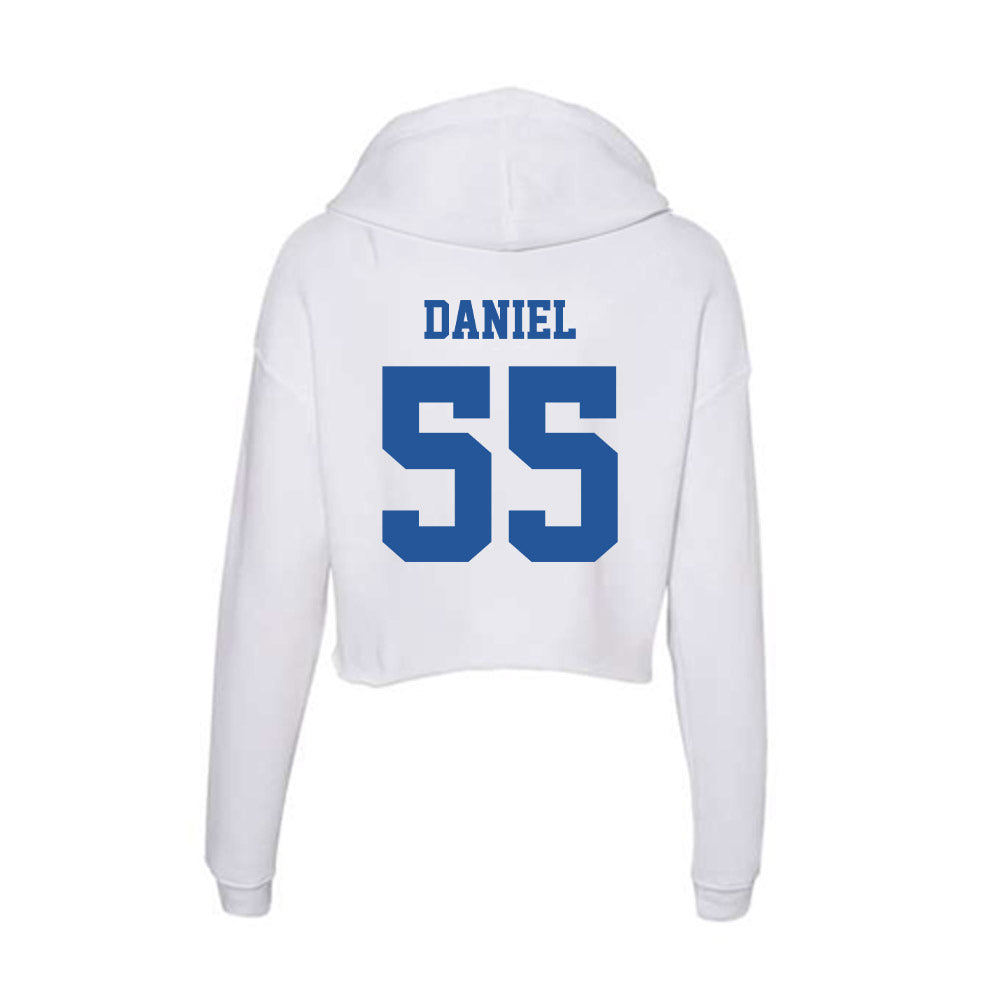 Hampton - NCAA Football : Zyir Daniel - Women's Crop Fleece Hoodie-1
