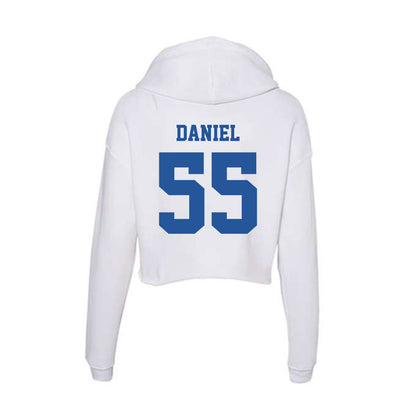 Hampton - NCAA Football : Zyir Daniel - Women's Crop Fleece Hoodie-1