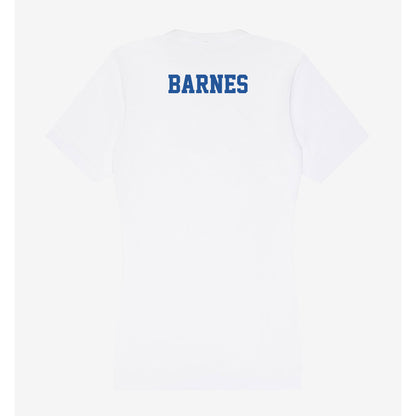 Hampton - NCAA Men's Track & Field : Khari Barnes - Women's V-Neck T-Shirt-1