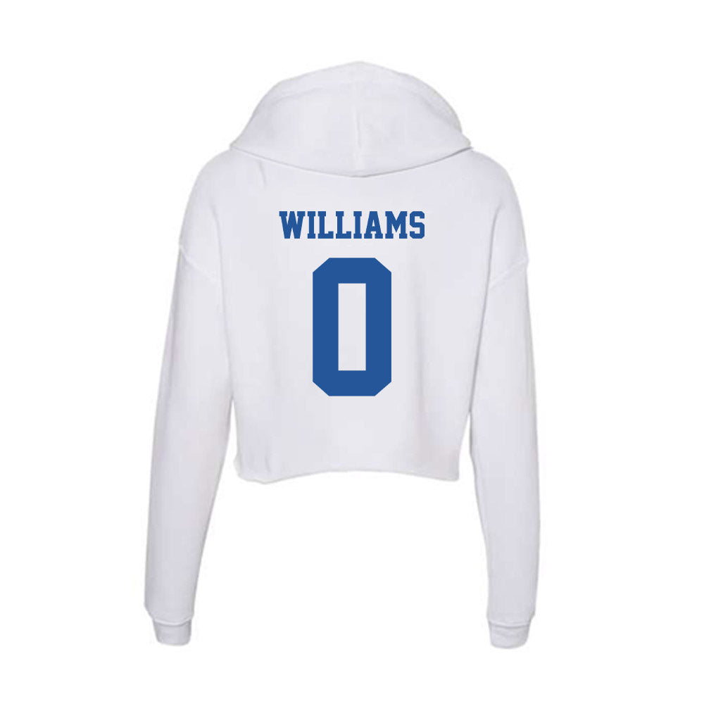Hampton - NCAA Men's Basketball : Kody Williams - Women's Crop Fleece Hoodie-1