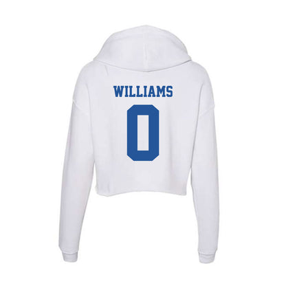 Hampton - NCAA Men's Basketball : Kody Williams - Women's Crop Fleece Hoodie-1