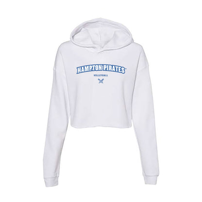 Hampton - NCAA Women's Volleyball : Kylah McNeal - Women's Crop Fleece Hoodie-0